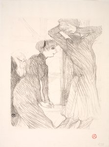 Lugné Poë en Berthe Bady in Au-dessus des Forces Humaines door Henri de Toulouse Lautrec
