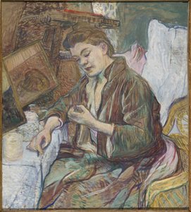 Madame Favre bij haar toilet, 1891
