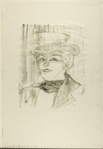 Madame Réjane door Henri de Toulouse Lautrec
