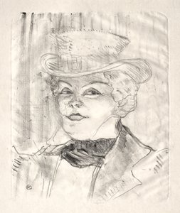Madame Réjane door Henri de Toulouse Lautrec