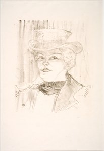 Madame Réjane door Henri de Toulouse Lautrec