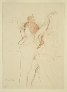 Mademoiselle Cocyle als Helena van Troje in La Belle Helene door Henri de Toulouse Lautrec
