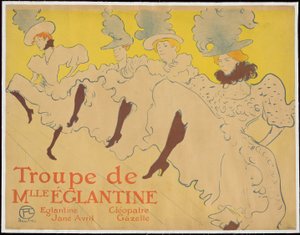 De Troupe van Mademoiselle Eglantine door Henri de Toulouse Lautrec