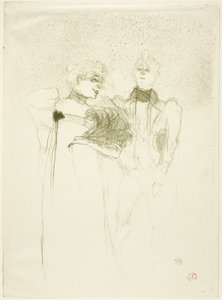 Mademoiselle Lender, in Madam Satan door Henri de Toulouse Lautrec