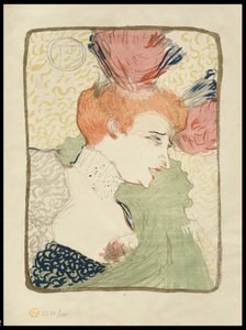 Mademoiselle Marcelle Lender, Buste-Lengte, 1895 door Henri de Toulouse Lautrec