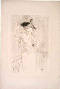 Juffrouw Marcelle Lender, staand