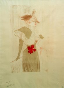 Mademoiselle Marcelle Lender, staand door Henri de Toulouse Lautrec