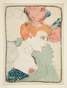 Mademoiselle Marcelle Lender, en buste (Portretbuste van Mademoiselle Marcelle Lender) door Henri de Toulouse Lautrec