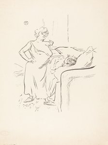 Man en Vrouw door Henri de Toulouse Lautrec