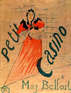 May Belfort, Petit Casino door Henri de Toulouse Lautrec