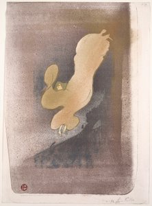 Miss Loïe Fuller door Henri de Toulouse Lautrec