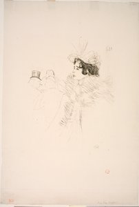 Miss May Belfort in de Irish American Bar, Rue Royale door Henri de Toulouse Lautrec