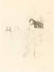 Miss May Belfort in de Ierse en Amerikaanse Bar, rue Royale door Henri de Toulouse Lautrec