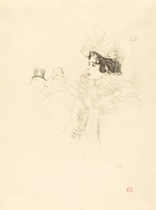 Miss May Belfort in de Ierse en Amerikaanse Bar, rue Royale, 1895 door Henri de Toulouse Lautrec