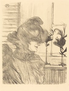 Mevrouw Le Marguoin, modiste door Henri de Toulouse Lautrec