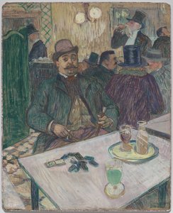 Monsieur Boileau in het café door Henri de Toulouse Lautrec