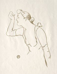 Paula Brébion door Henri de Toulouse Lautrec