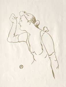 Paula Brébion door Henri de Toulouse Lautrec
