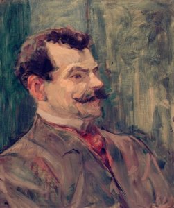 Portret André Rivoire door Henri de Toulouse Lautrec