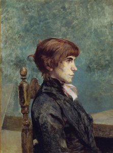 Portret van Jeanne Wenz door Henri de Toulouse Lautrec