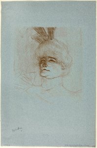 Portret van Juffrouw Marcelle Lender, driekwart zicht door Henri de Toulouse Lautrec