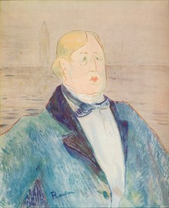 Portret van Oscar Wilde, 1895 door Henri de Toulouse Lautrec