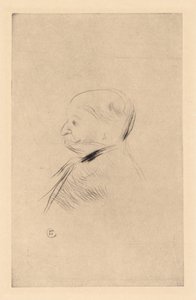 Portret van een man door Henri de Toulouse Lautrec