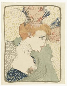 Portret van de Music Hall Entertainer Marcelle Lender door Henri de Toulouse Lautrec