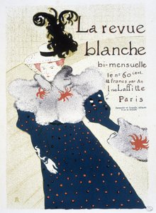 Poster voor La Revue blanche gemaakt door Henri de Toulouse-Lautrec in 1895
