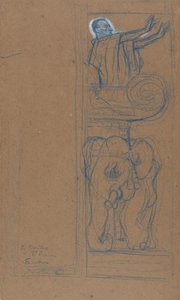 Voorlopig ontwerp voor de affiche van Le Chariot de Terre Cuite, 1894
