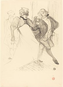 Réjane en Galipaux in "Madame Sans-Gêne" door Henri de Toulouse Lautrec