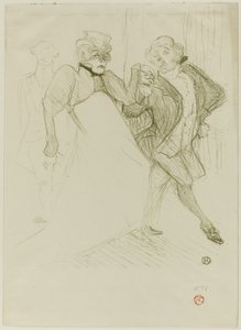 Réjane en Galipaux, in Madame Sans-Gêne door Henri de Toulouse Lautrec
