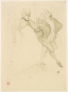 Réjane en Galipaux in Madame Sans-Gêne door Henri de Toulouse Lautrec