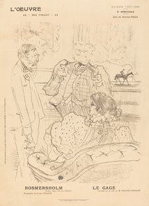 Rosmersholm, Le Gage, 1897 door Henri de Toulouse Lautrec