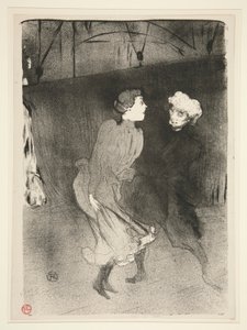 Generale repetitie in de Folies-Bergère - Emilenne D door Henri de Toulouse Lautrec