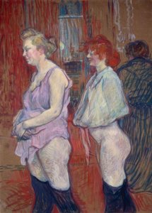 Rue des Moulins door Henri de Toulouse Lautrec