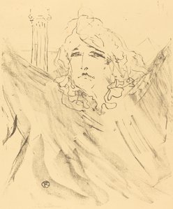 Sarah Bernhardt in "Cleopatra" door Henri de Toulouse Lautrec