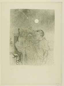 Vallende sterren, uit Mélodies de Désiré Dihau door Henri de Toulouse Lautrec