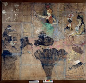 Bord voor het huis van de Goulue (Weber Louise, La Goulue)