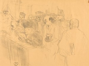 Soudais Deposition (Déposition Soudais) door Henri de Toulouse Lautrec