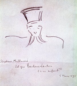 Stephane Mallarme door Henri de Toulouse Lautrec