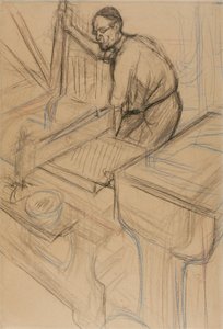 Studie door Henri de Toulouse Lautrec