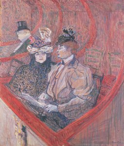 Studie voor La Grande Loge door Henri de Toulouse Lautrec