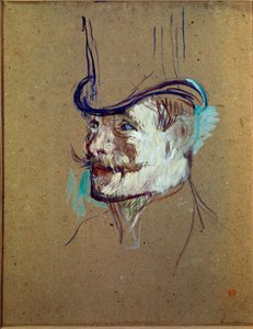 Studie voor meneer Warner. Tekening door Henri de Toulouse-Lautrec