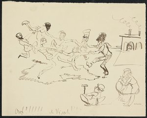 Ondergang, 1881 door Henri de Toulouse Lautrec
