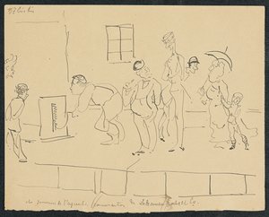 Ondergang, 1881 door Henri de Toulouse Lautrec