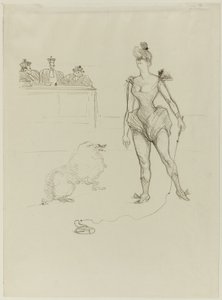 De Dierentemmer voor het Tribunaal door Henri de Toulouse Lautrec
