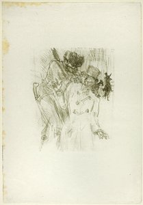 De arrestatie van Schlomé Fuss, uit Au Pied du Sinaï door Henri de Toulouse Lautrec