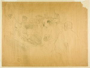 Het Arton-proces (derde plaat) door Henri de Toulouse Lautrec