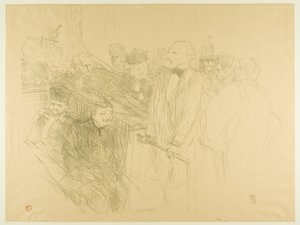 Het Arton Proces, Ribot Geeft Bewijs (tweede plaat) door Henri de Toulouse Lautrec
